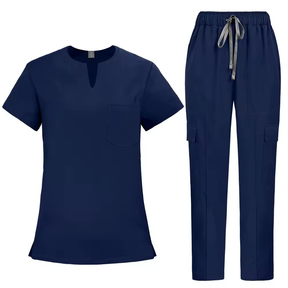 2026 New Arrival Fashion Style Scrubs Sets for Women Hospital Uniforms Short Sleeve Comfort Nurses Work Clothes for Clinic Use