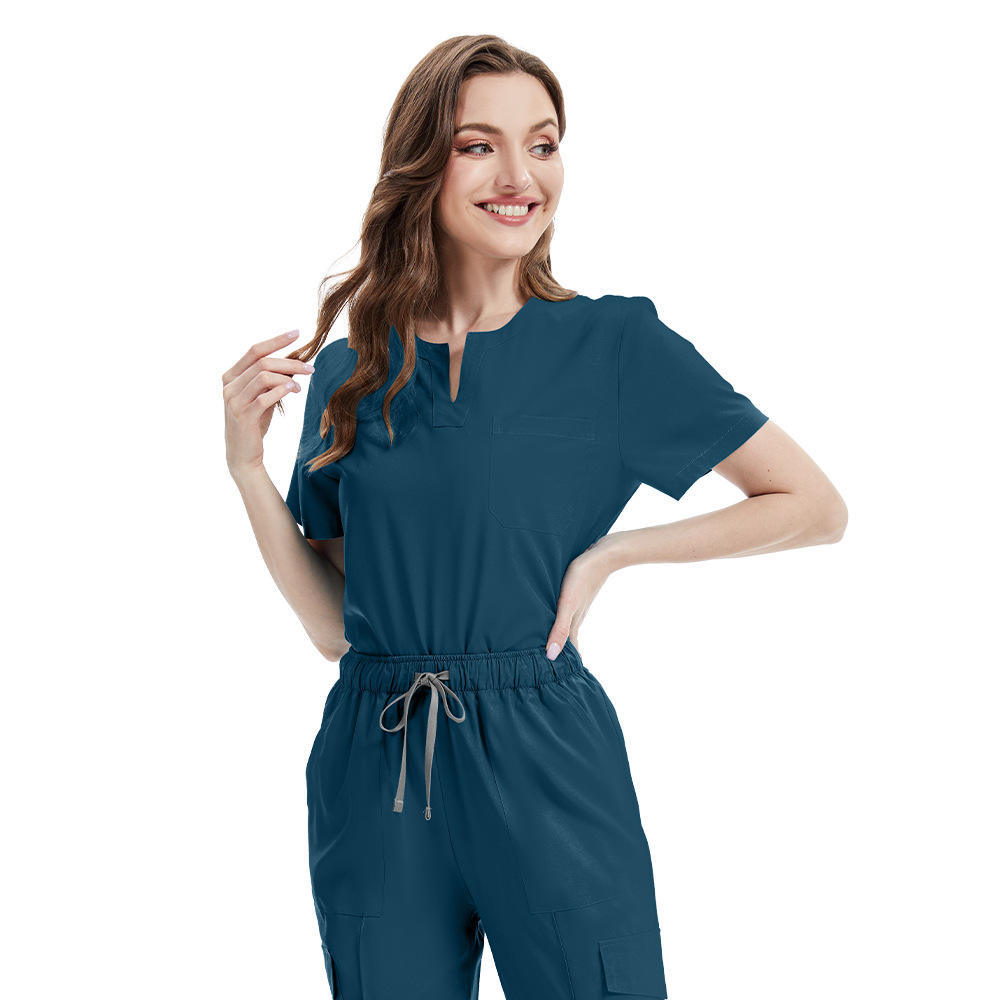 2026 New Arrival Fashion Style Scrubs Sets for Women Hospital Uniforms Short Sleeve Comfort Nurses Work Clothes for Clinic Use