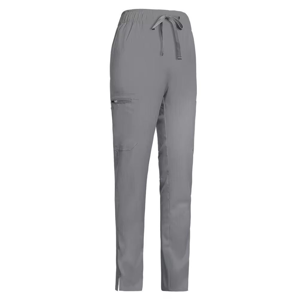 High Quality Unisex Multi Pockets Split Leg Scrub Pants Nurse Work Uniform Hospital Uniform Scrubs Straight Pants for Women&Men