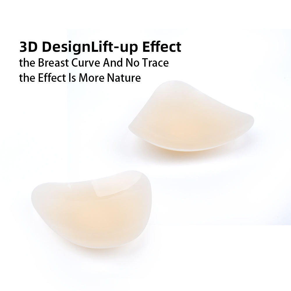 Reusable silicone nipple pasties, triangular adhesive, invisible coverage design, suitable for women's collarless tops.