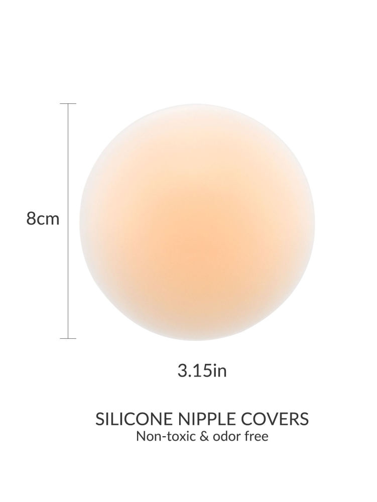 Reusable Silicone Nipple Covers Adhesive Invisible Pasties for Women Backless Dresses