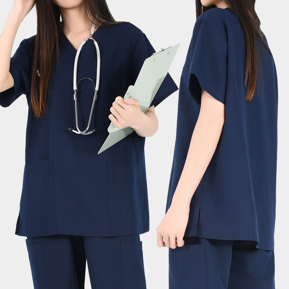 2026 New Arrivals 4-Way Stretch Hospital Uniform Scrubs Sets Fashion Durable Workwear for Nurse V-Neck Top & Straight-leg Pants