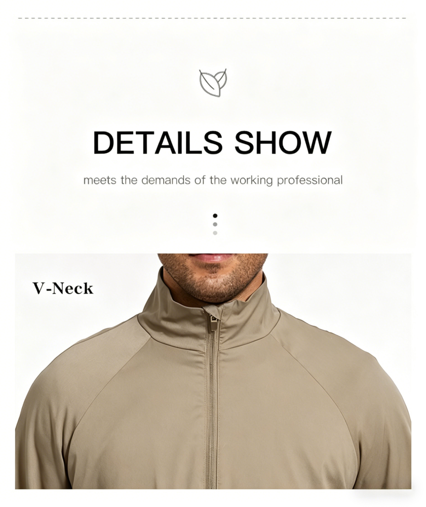 Fall Winter Warm Medical Scrub Jacket, Unisex Stand Collar Zip Up Design, Loose Long Sleeve Hospital Work Uniform with Pockets for Medical Staff