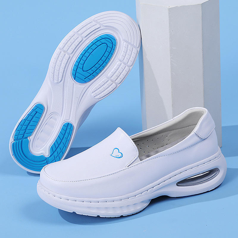 Factory Women's Scrubs Shoes for Hospital White Nurse Nursing Shoes with Round Toe Comfortable Anti-slip Work Shoe Daily Wear