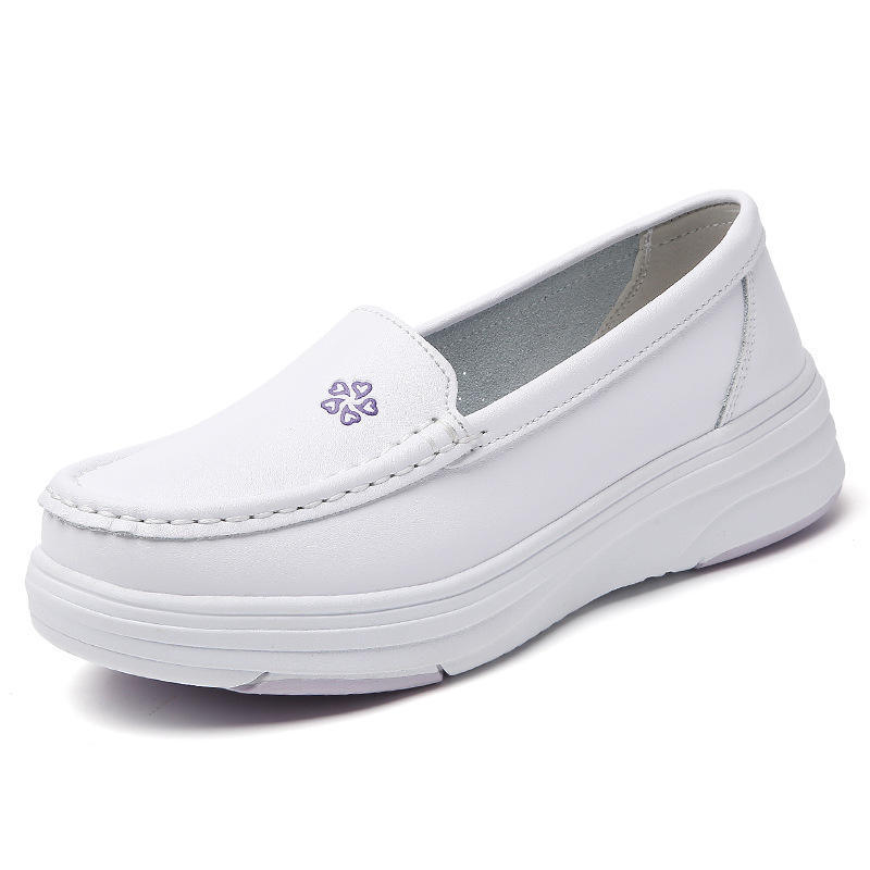 Nursing Shoes Female Factory Wholesale Non Slip Breathable White Nurse Shoes Flats Hospital Safety Work Shoes for Nurses