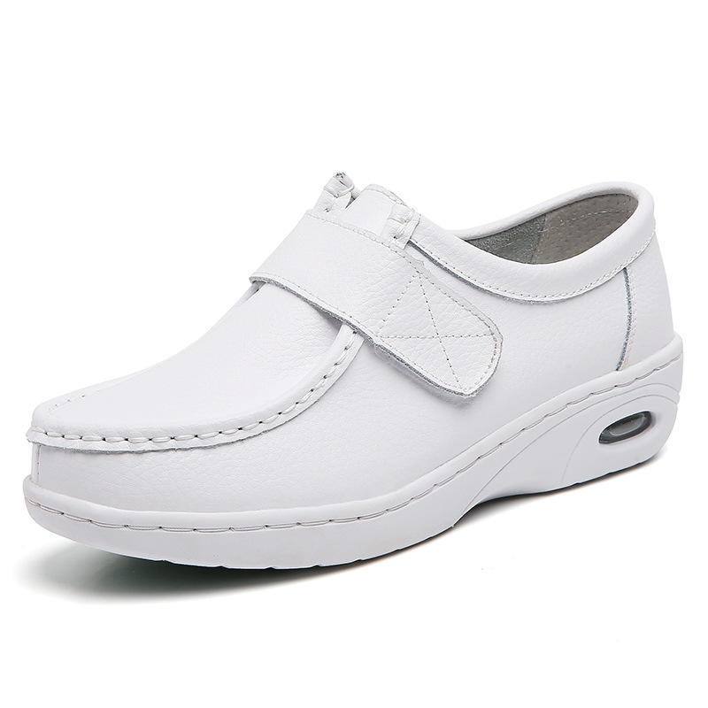 Hot Sale Nurse Shoes for Women Scrubs Shoe Nursing Hospital White Shoes Comfort Breathable Soft Flat Anti-slip Safety Work Shoes