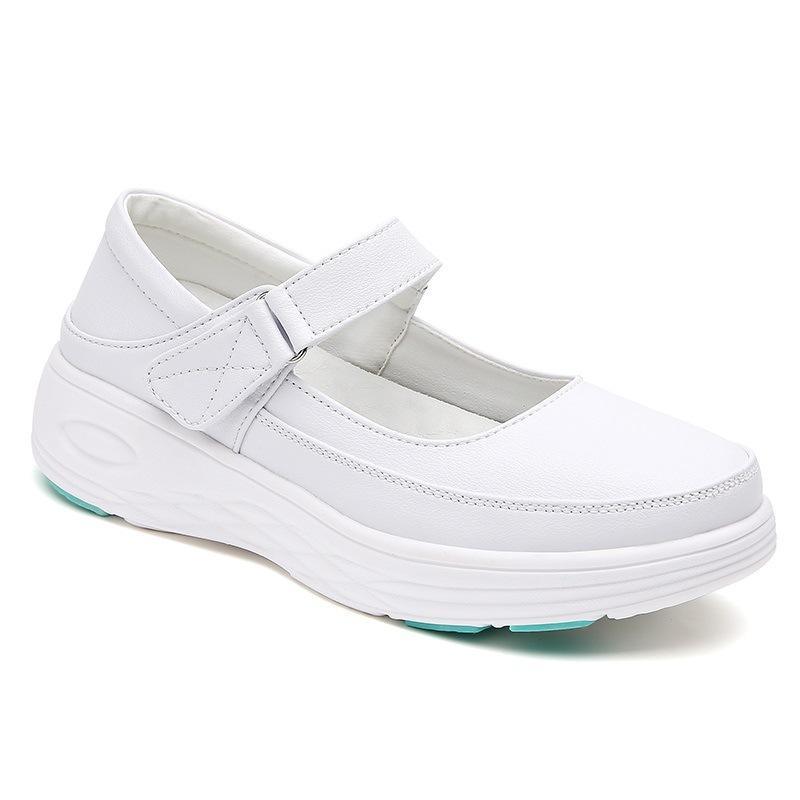 HOT Women's Nursing Shoes for Hospital Nurse White Shoes Casual Comfort Breathable Soft Bottom Flat Anti-slip Safety Work Shoes