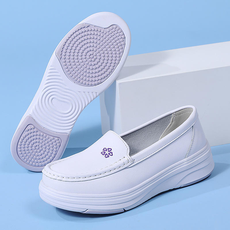 Nursing Shoes Female Factory Wholesale Non Slip Breathable White Nurse Shoes Flats Hospital Safety Work Shoes for Nurses