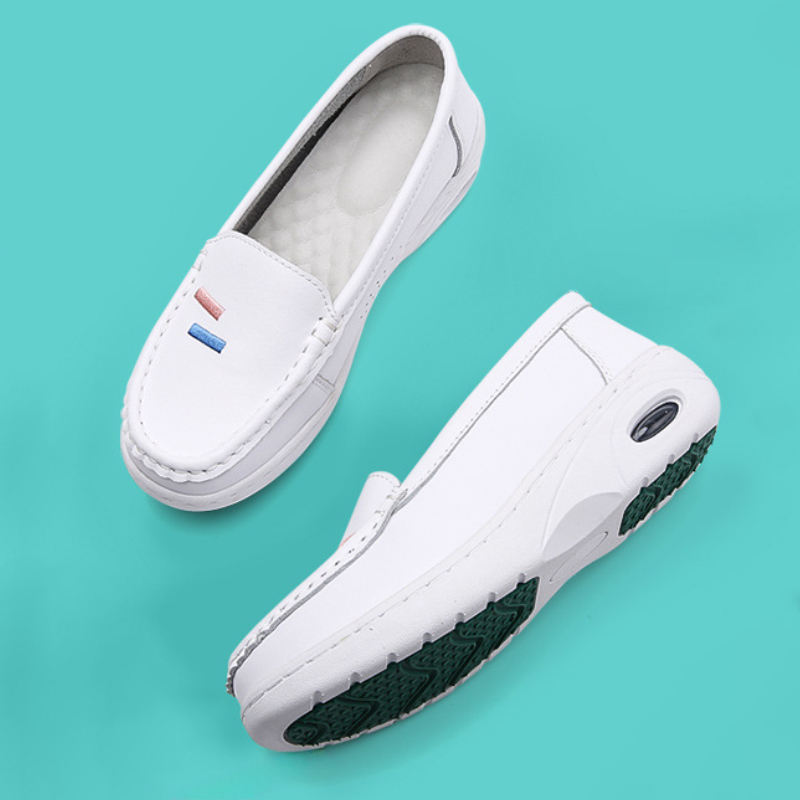 Factory Wholesale Nursing Shoes Woman Comfortable Breathable Non Slip Flats White Nurse Shoes Hospital Custom Nursing Work Shoes