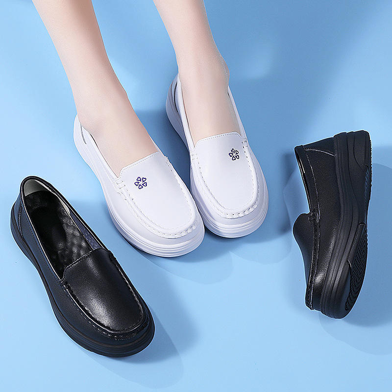 Nursing Shoes Female Factory Wholesale Non Slip Breathable White Nurse Shoes Flats Hospital Safety Work Shoes for Nurses