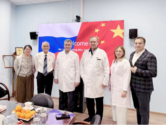 asclepius meditec founder mr lin xinyong met with academician of the russian academy of sciences