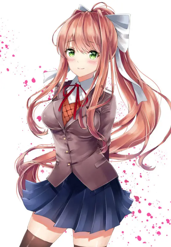Doki Doki Literature Club Natsuki & Monika - DDLC Pillow
