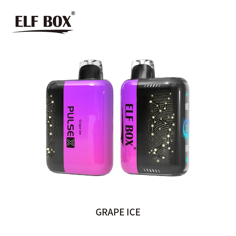 ELF BOX 25000 25K Puffs PULSE X 3D Curved LED Screen Rechargeable Disposable Vape pen