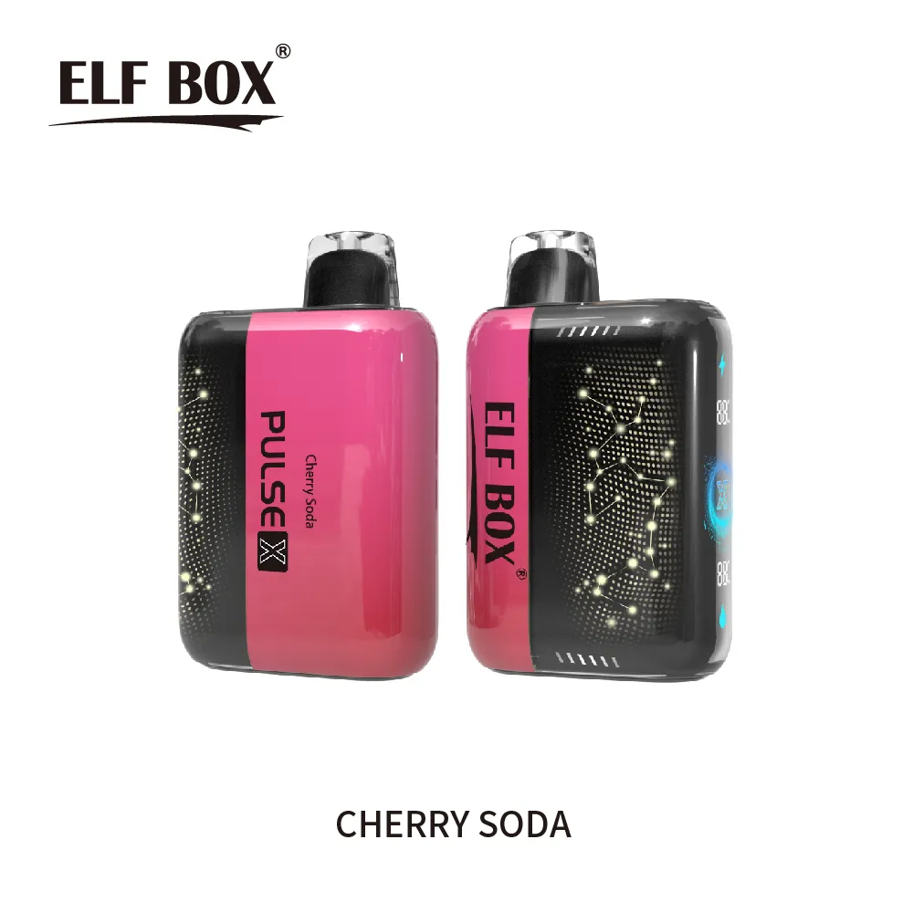 ELF BOX 25000 25K Puffs PULSE X 3D Curved LED Screen Rechargeable Disposable Vape pen