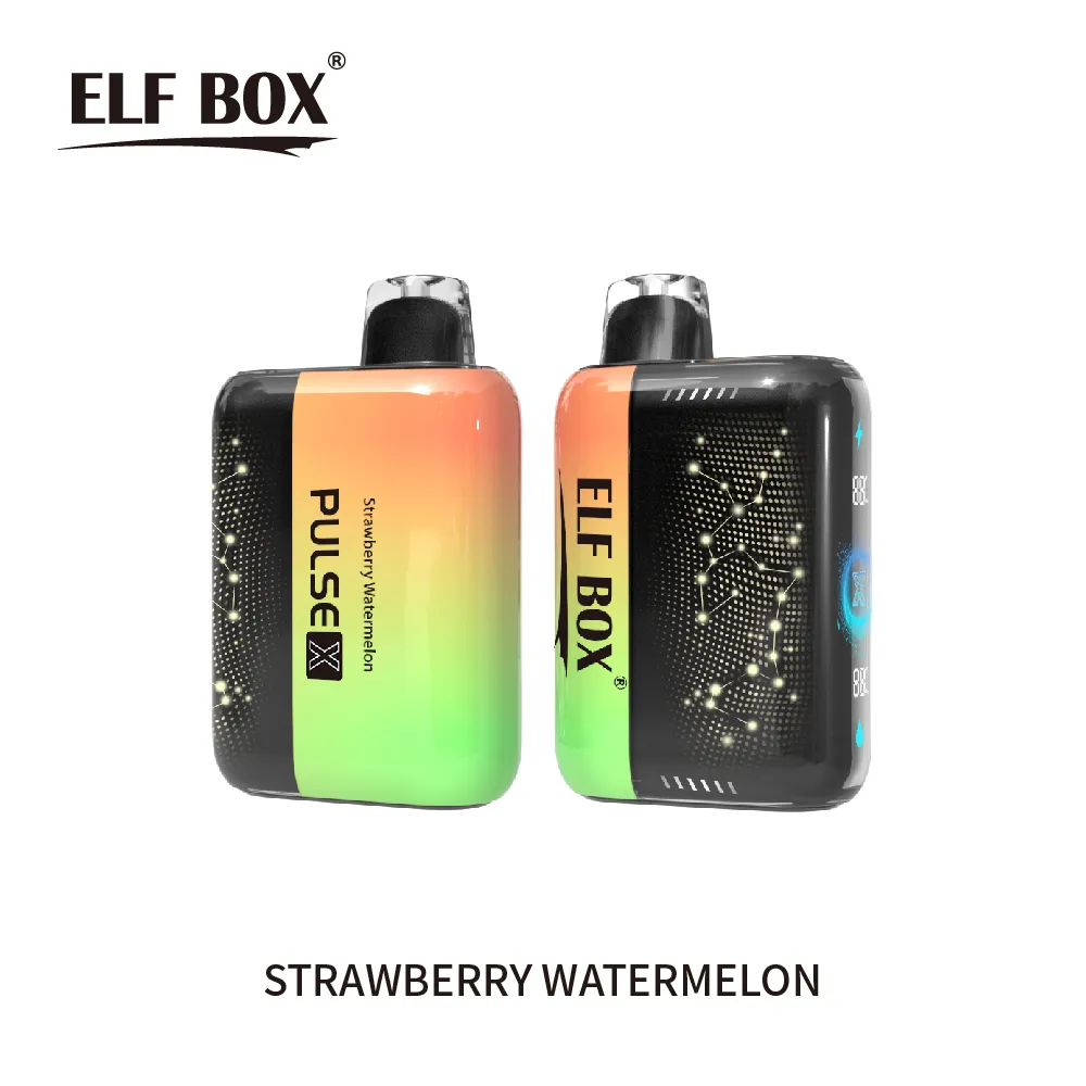 ELF BOX 25000 25K Puffs PULSE X 3D Curved LED Screen Rechargeable Disposable Vape pen