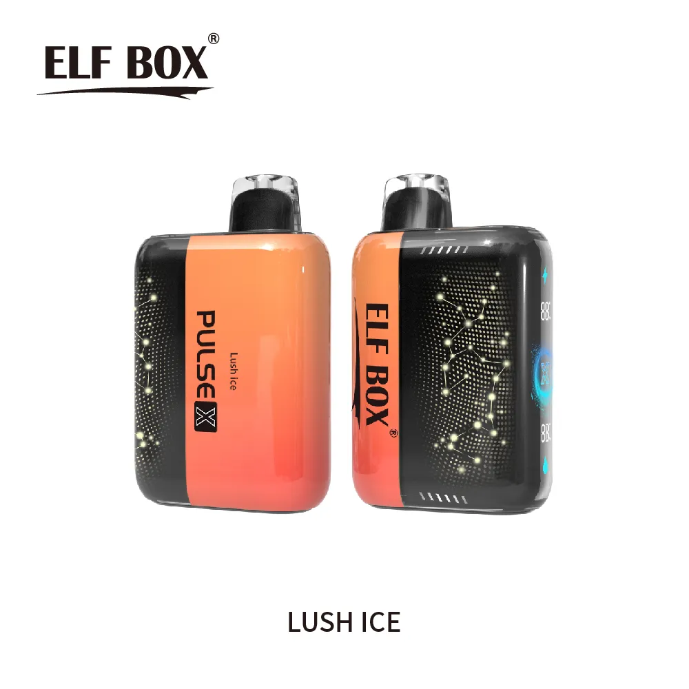 ELF BOX 25000 25K Puffs PULSE X 3D Curved LED Screen Rechargeable Disposable Vape pen