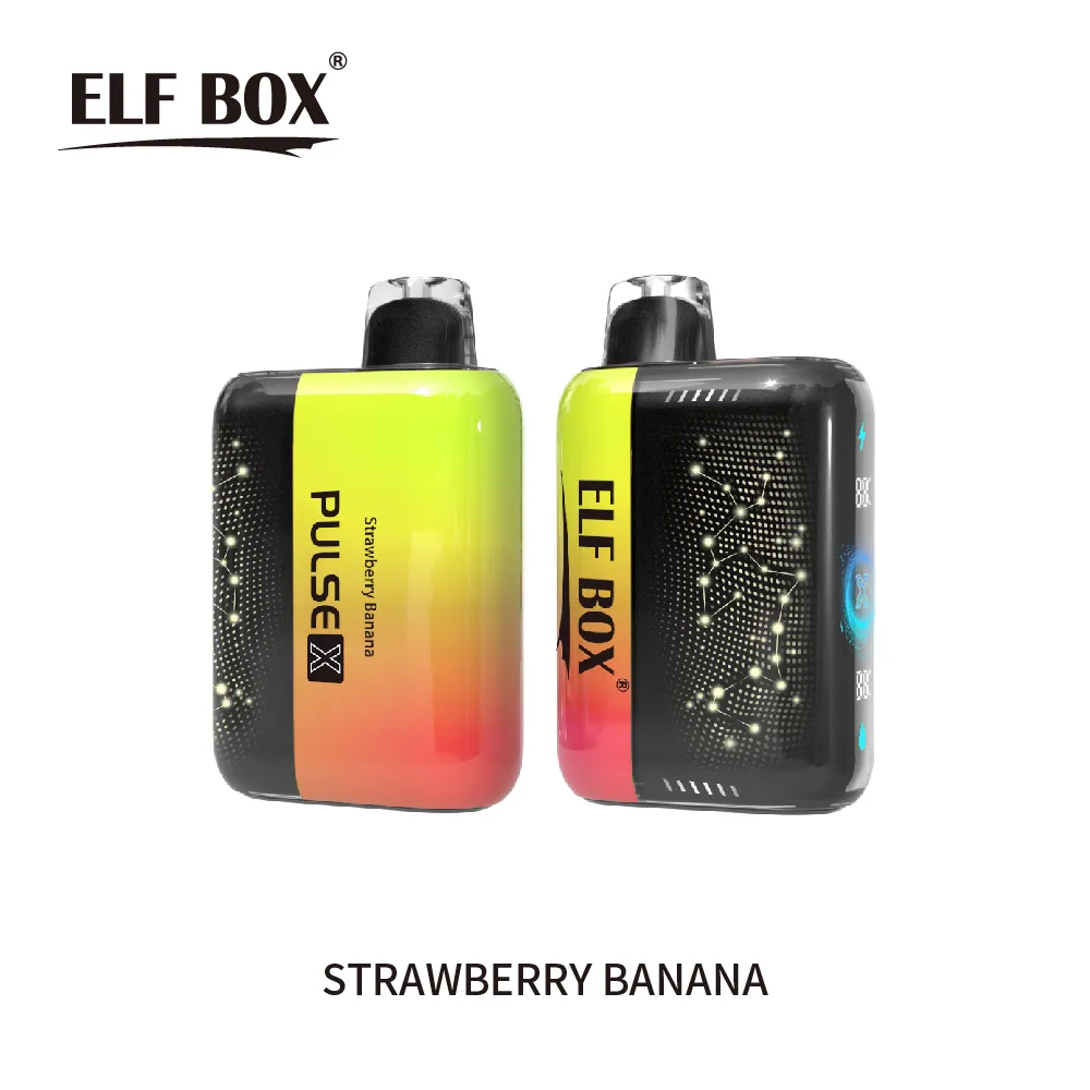 ELF BOX 25000 25K Puffs PULSE X 3D Curved LED Screen Rechargeable Disposable Vape pen