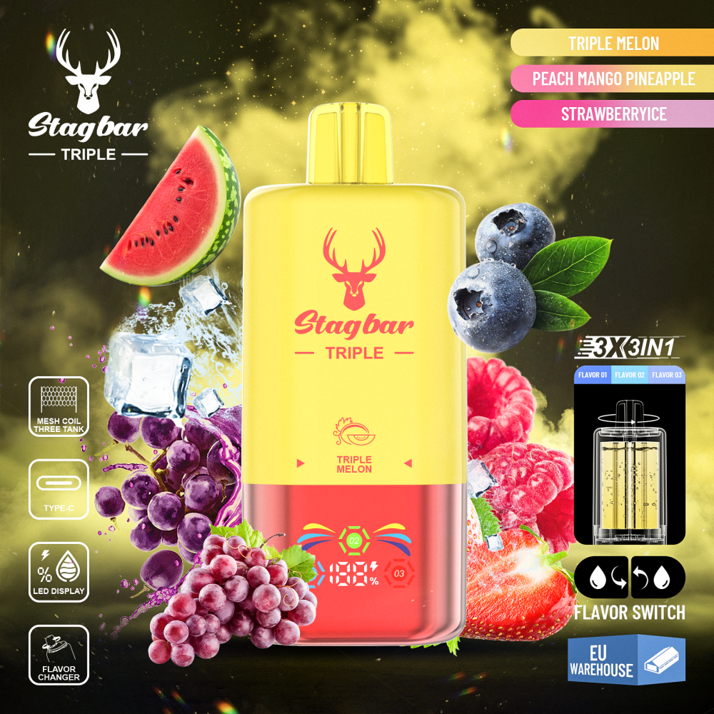 Star Bar Triple 60000 Puffs 3 IN 1 Disposable Vape-kamryvape
