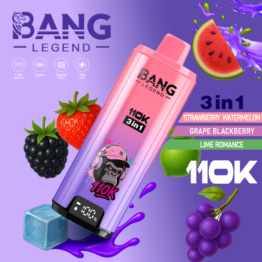 Bang Legend 110K Puffs 3 in 1 Flavors Disposable Vape