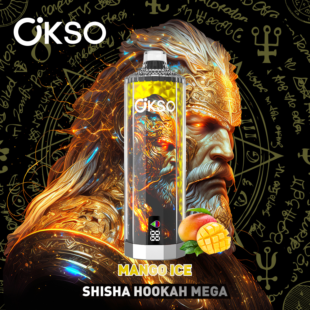 OKsO Shisha Hookahmega 50k Disposable Vape Mango Ice路2% nicotine