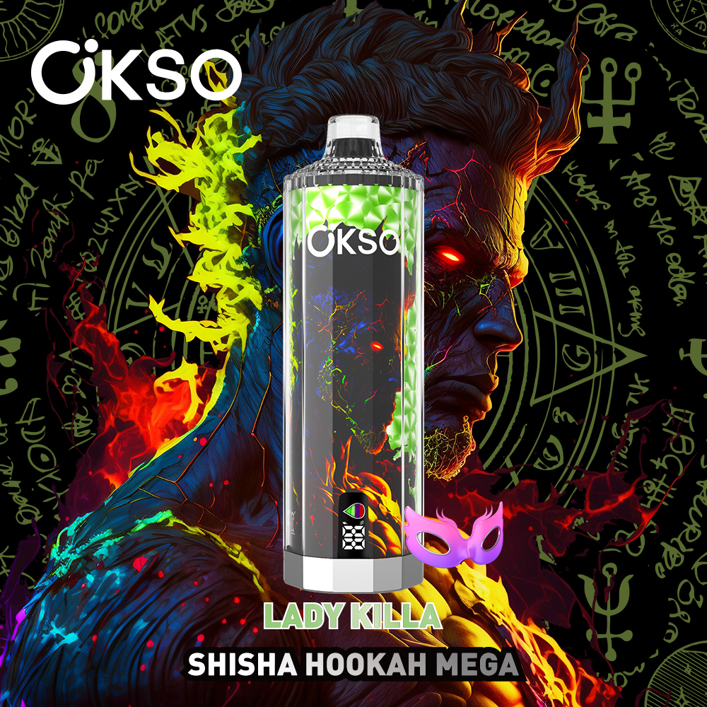 OKsO Shisha Hookahmega 50k Disposable Vape Lady Killa路2% nicotine