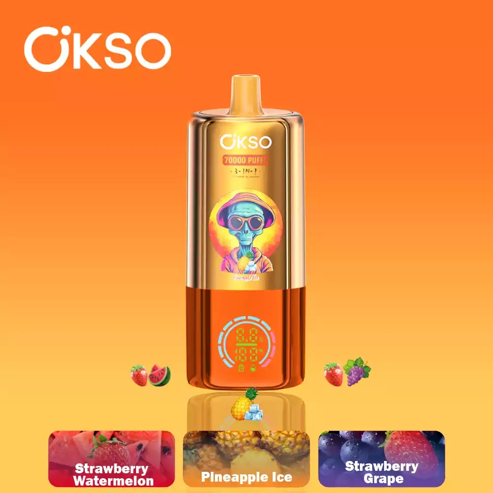 OKSO 3-in-1 70000 70K Puffs  Disposable Vapes