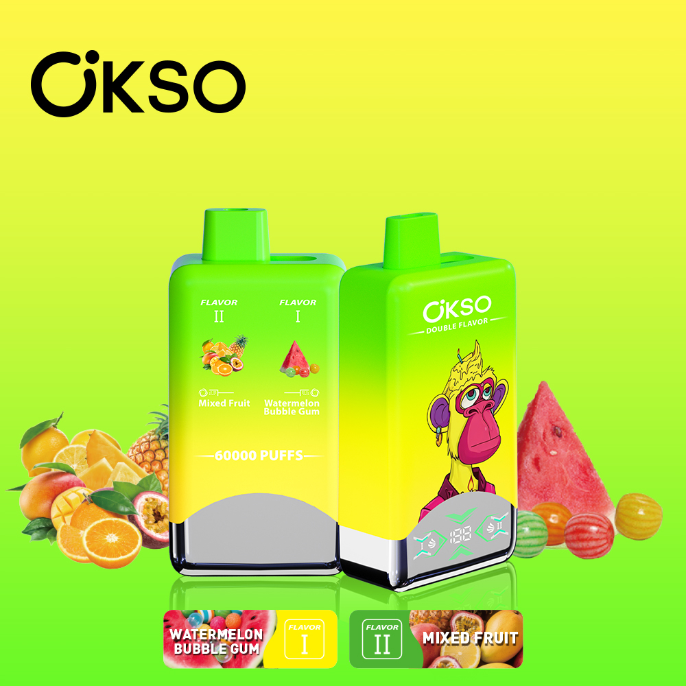OKSO Dual Flavor 60000 Puffs  Disposable Vapes