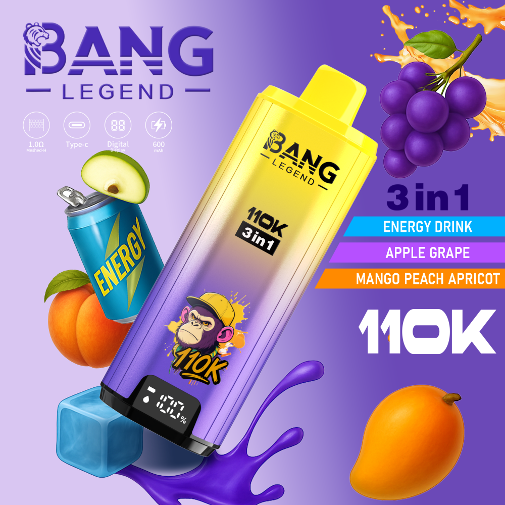 Bang Legend 110K Puffs 3 in 1 Flavors Disposable Vape