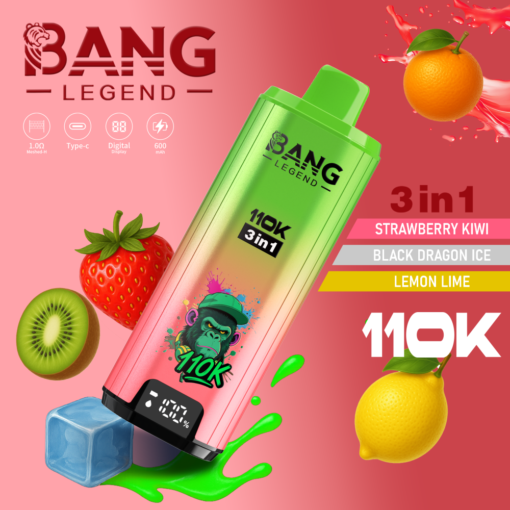 Bang Legend 110K Puffs 3 in 1 Flavors Disposable Vape