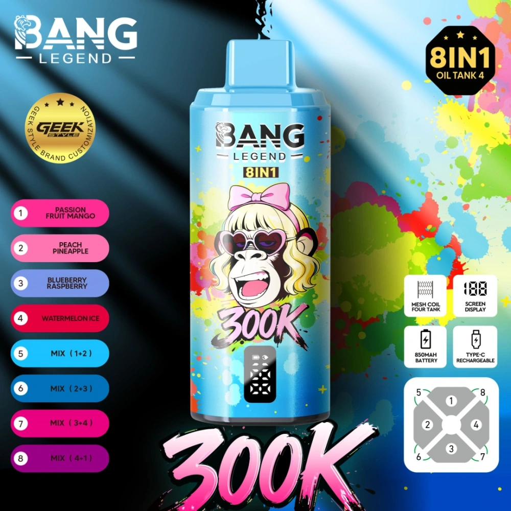 Bang Legend 8 In 1 Flavors 300K Disposable Vape