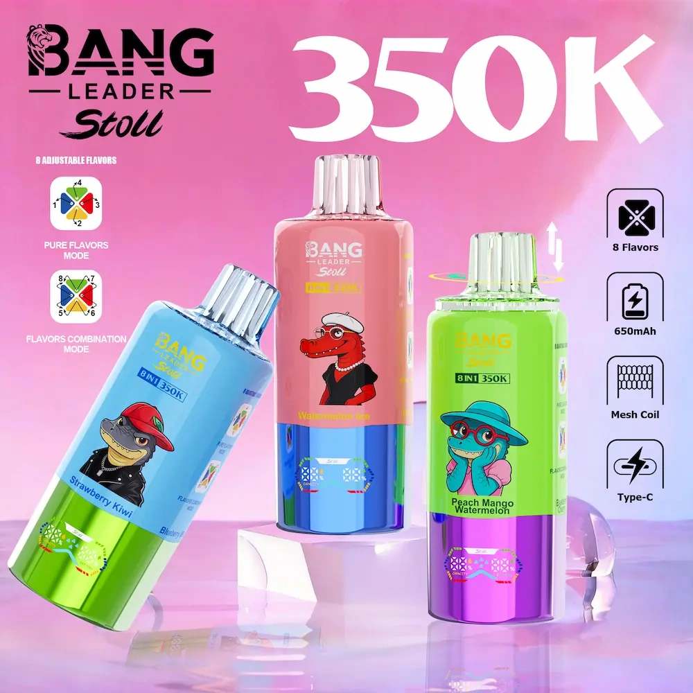 Bang Leader Stoll 350K disposable vape | 8 in 1 Flavors 350000 Puffs