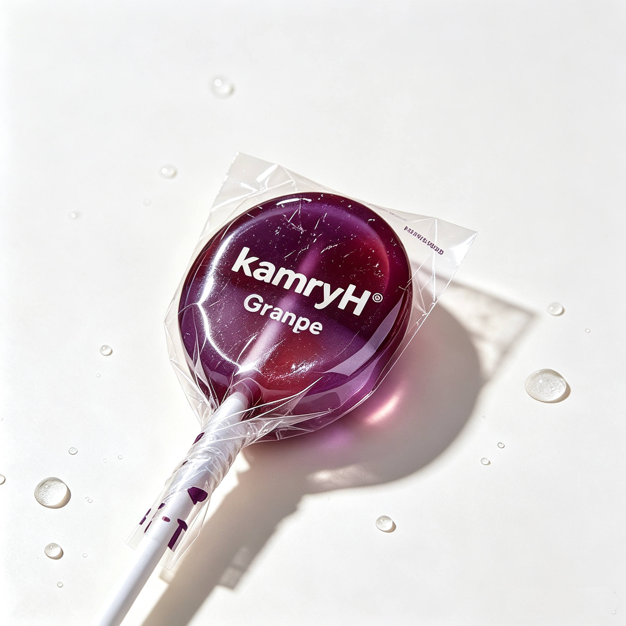 kamryH Fruit Lollipops, Assorted 6 Fruit Flavors Hard Candy, 10‑Pieces Per Box, Individually Wrapped Lollipop Sweets