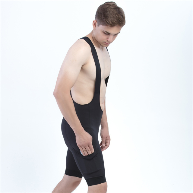 Black Bike Riding Bib Shorts Breathable Bicycle Cycling Sport Bib Padded Shorts