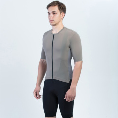 Factory Custom Lightweight Branded Logo Print Seamless Cycling Jerseys Bike Jersey for Men