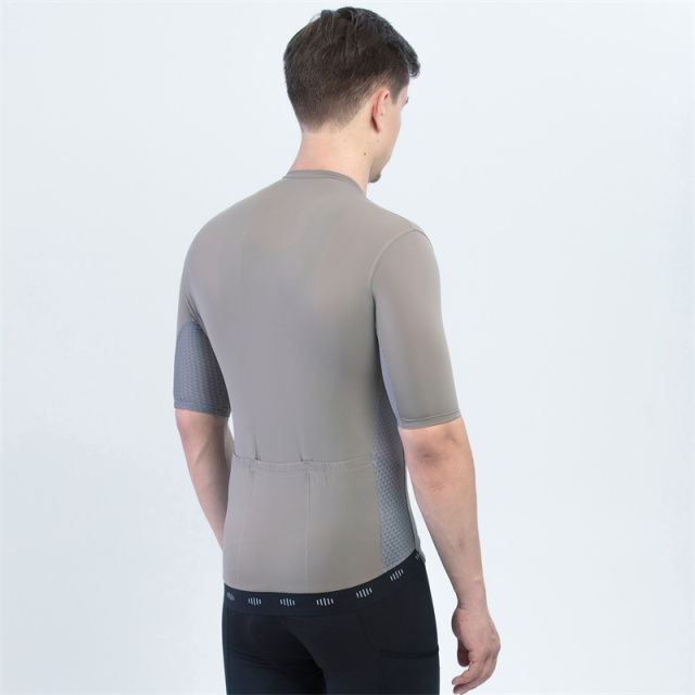 Factory Custom Lightweight Branded Logo Print Seamless Cycling Jerseys Bike Jersey for Men
