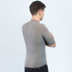 Factory Custom Lightweight Branded Logo Print Seamless Cycling Jerseys Bike Jersey for Men