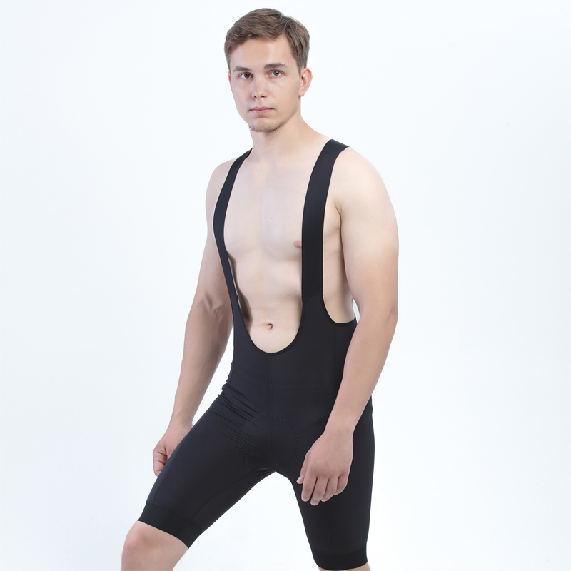 Black Bike Riding Bib Shorts Breathable Bicycle Cycling Sport Bib Padded Shorts