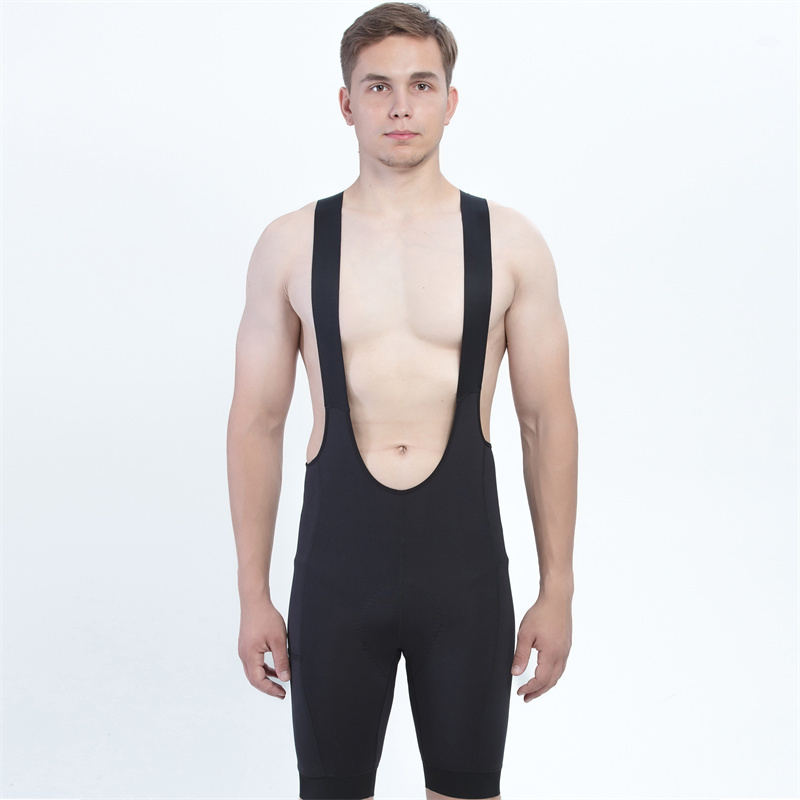 Black Bike Riding Bib Shorts Breathable Bicycle Cycling Sport Bib Padded Shorts