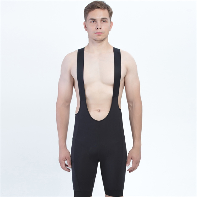 Black Bike Riding Bib Shorts Breathable Bicycle Cycling Sport Bib Padded Shorts