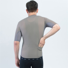 Factory Custom Lightweight Branded Logo Print Seamless Cycling Jerseys Bike Jersey for Men
