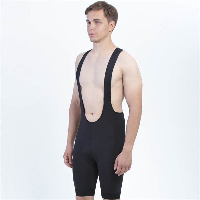 Black Bike Riding Bib Shorts Breathable Bicycle Cycling Sport Bib Padded Shorts