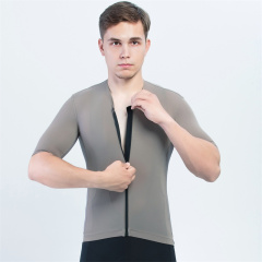 Factory Custom Lightweight Branded Logo Print Seamless Cycling Jerseys Bike Jersey for Men