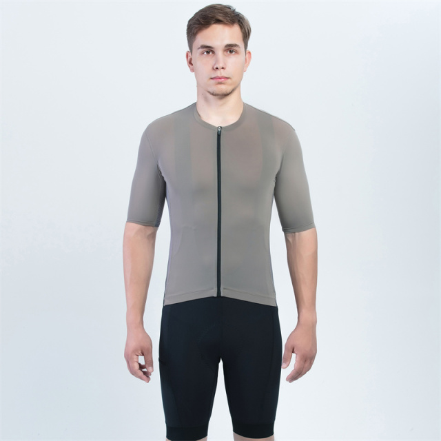 Factory Custom Lightweight Branded Logo Print Seamless Cycling Jerseys Bike Jersey for Men