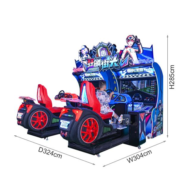 Two Player Coin Operated Racing Simulator | High-Earning Arcade Car Game Machine for FECs,AMA Amusement