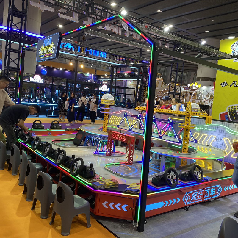 AMA Amusement Park Game Booth 8 Players Wild Ride Competitive Racing Game Machine For Kids,AMA Amusement