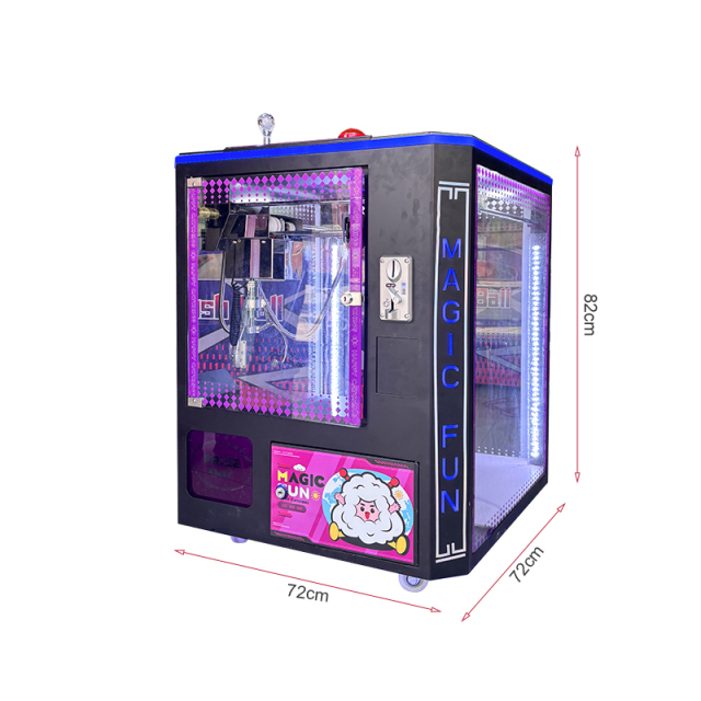 AMA Cube Square Claw Crane Machine Coin Operated Games Shape Transparent Doll Toy Prize Vending Machine For Shopping Mall,AMA Amusement