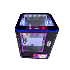 AMA Cube Square Claw Crane Machine Coin Operated Games Shape Transparent Doll Toy Prize Vending Machine For Shopping Mall,AMA Amusement