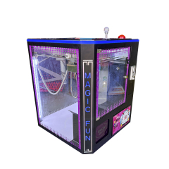 AMA Cube Square Claw Crane Machine Coin Operated Games Shape Transparent Doll Toy Prize Vending Machine For Shopping Mall,AMA Amusement
