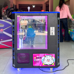 AMA Cube Square Claw Crane Machine Coin Operated Games Shape Transparent Doll Toy Prize Vending Machine For Shopping Mall,AMA Amusement