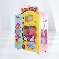 AMA New Design Exchange System 4 Sugar Cans Snack Full Automatic Coin Operated Portable Cotton Candy Vending Machine for kids,AMA Amusement